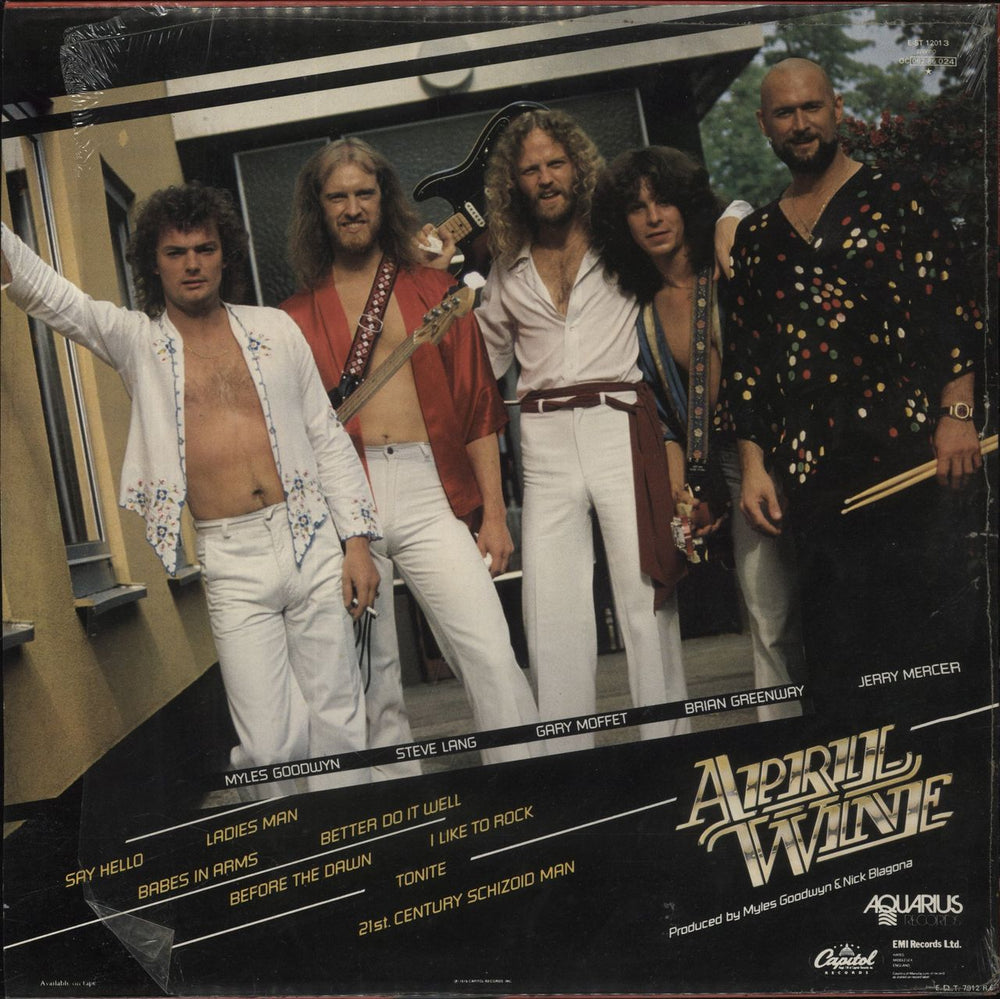 April Wine Harder... Faster - Opened shrink UK vinyl LP album (LP record)