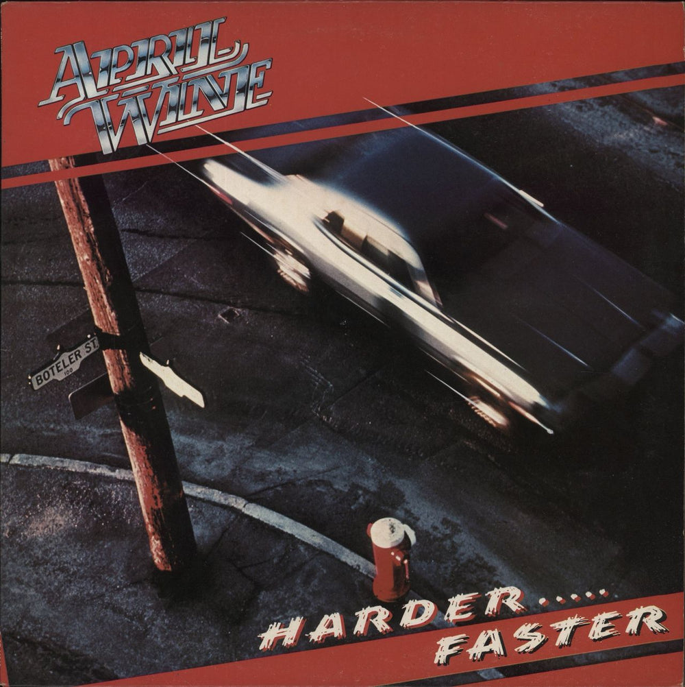 April Wine Harder... Faster UK vinyl LP album (LP record) E-ST12013