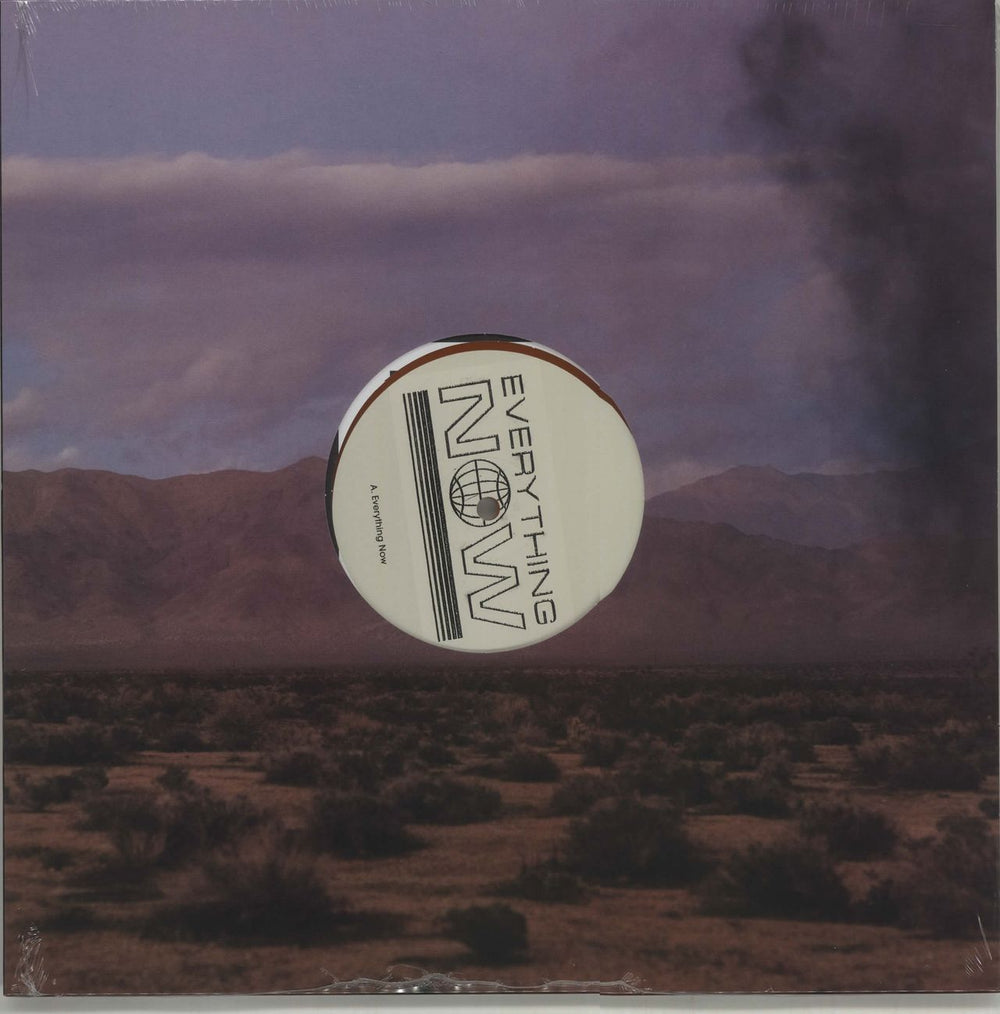 Arcade Fire Everything Now - Orange Vinyl + Sealed UK 12" vinyl single (12 inch record / Maxi-single) 88985447841