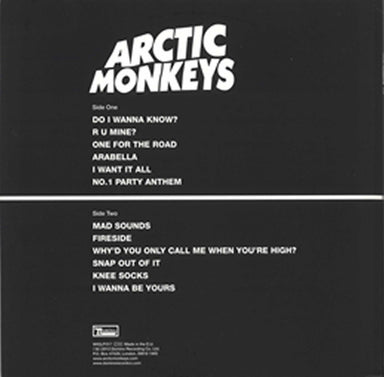 Arctic Monkeys AM - Deluxe Edition UK vinyl LP album (LP record) MEOLPAM727633