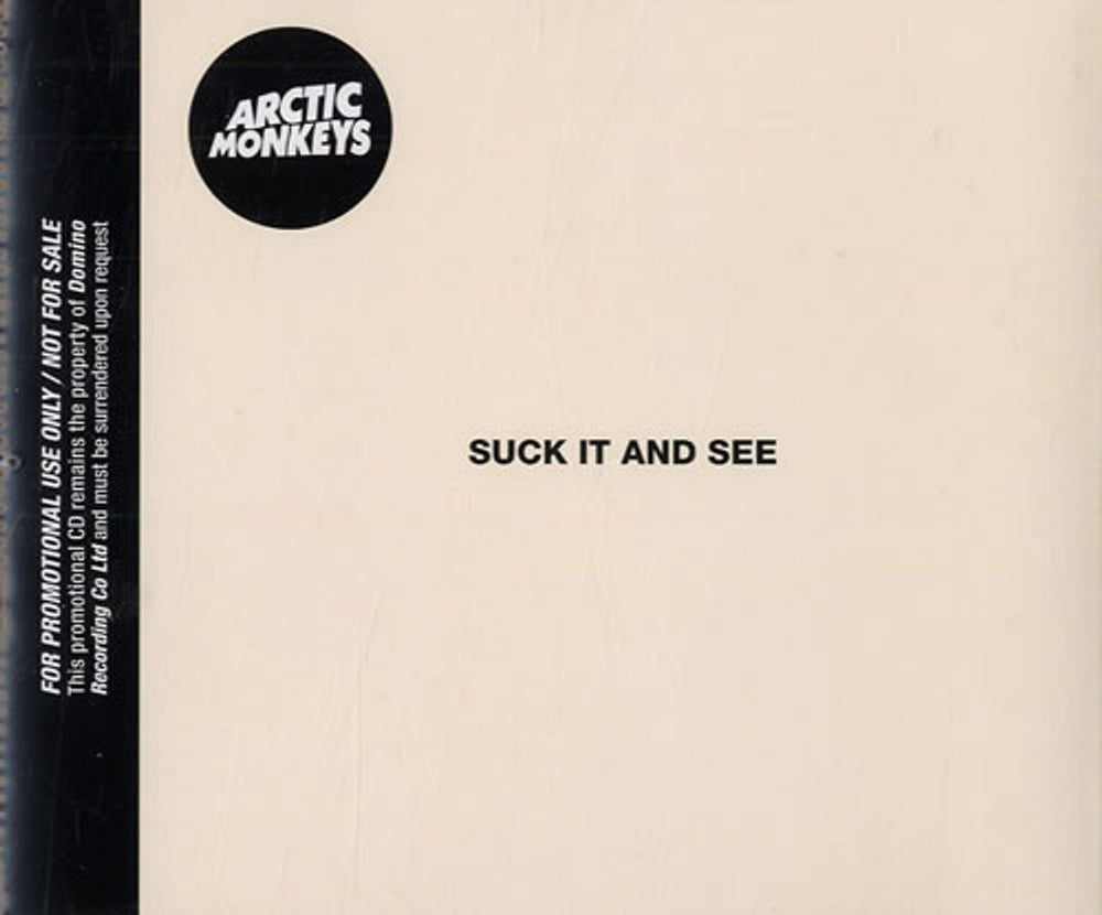 Arctic Monkeys Suck It And See UK Promo CD album (CDLP) WIGCD258P