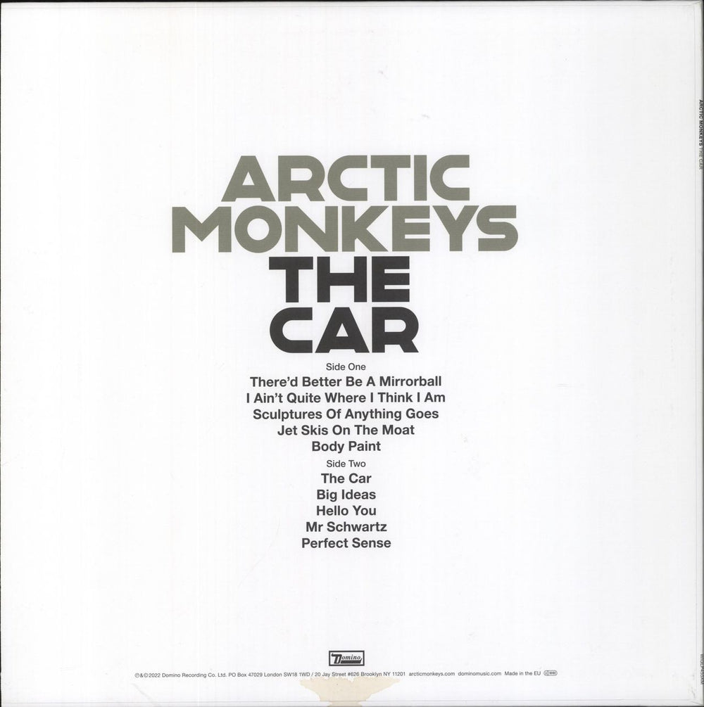 Arctic Monkeys The Car - Grey Vinyl UK vinyl LP album (LP record) 887828045518