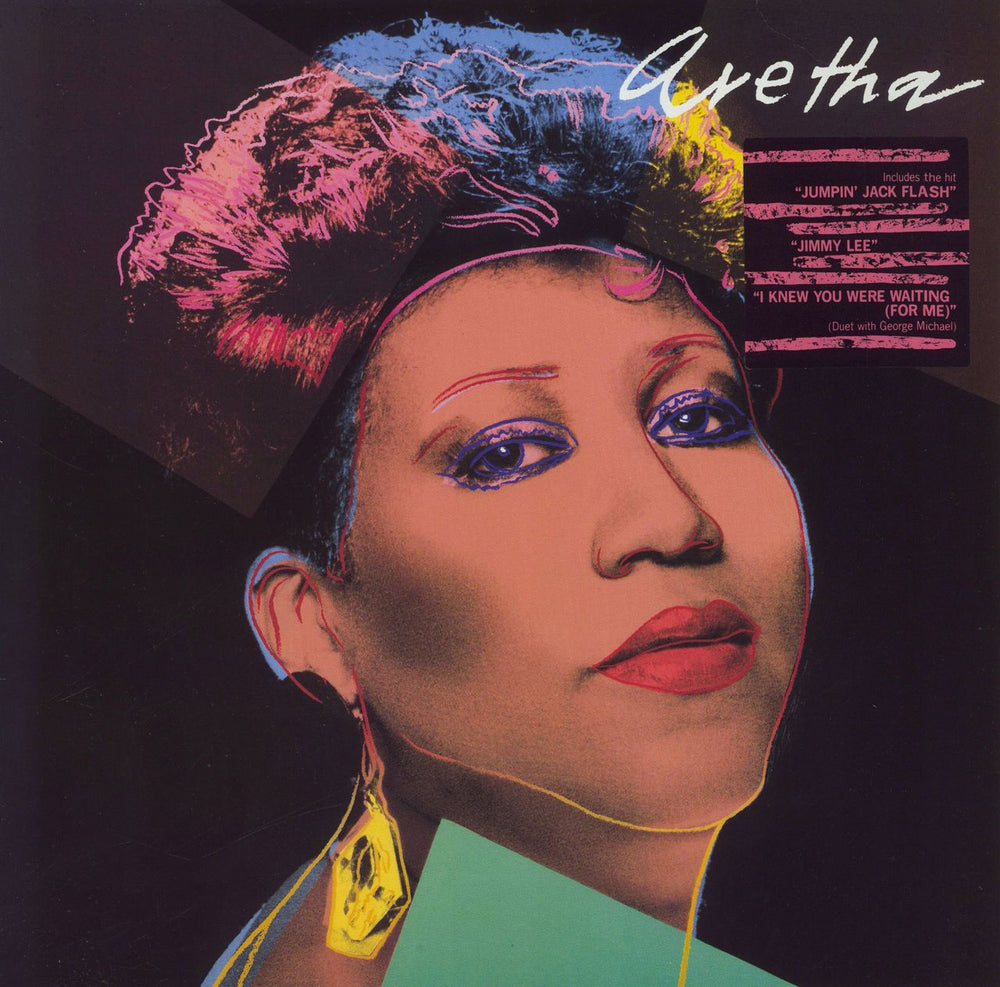 Aretha Franklin Aretha - Hype Stickered Sleeve German vinyl LP album (LP record) 208020