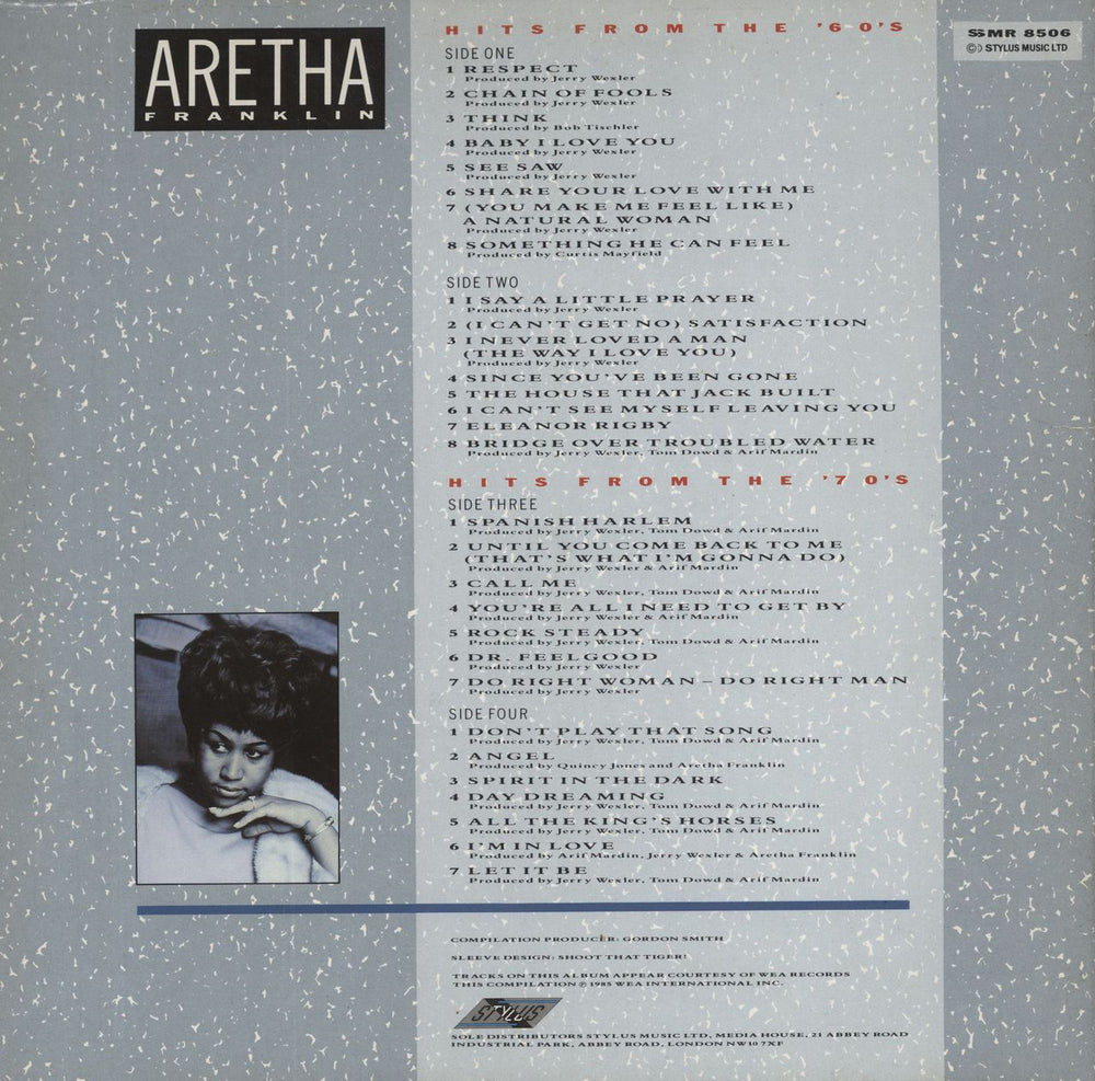 Aretha Franklin The First Lady Of Soul - 30 Greatest Hits UK 2-LP vinyl record set (Double LP Album)