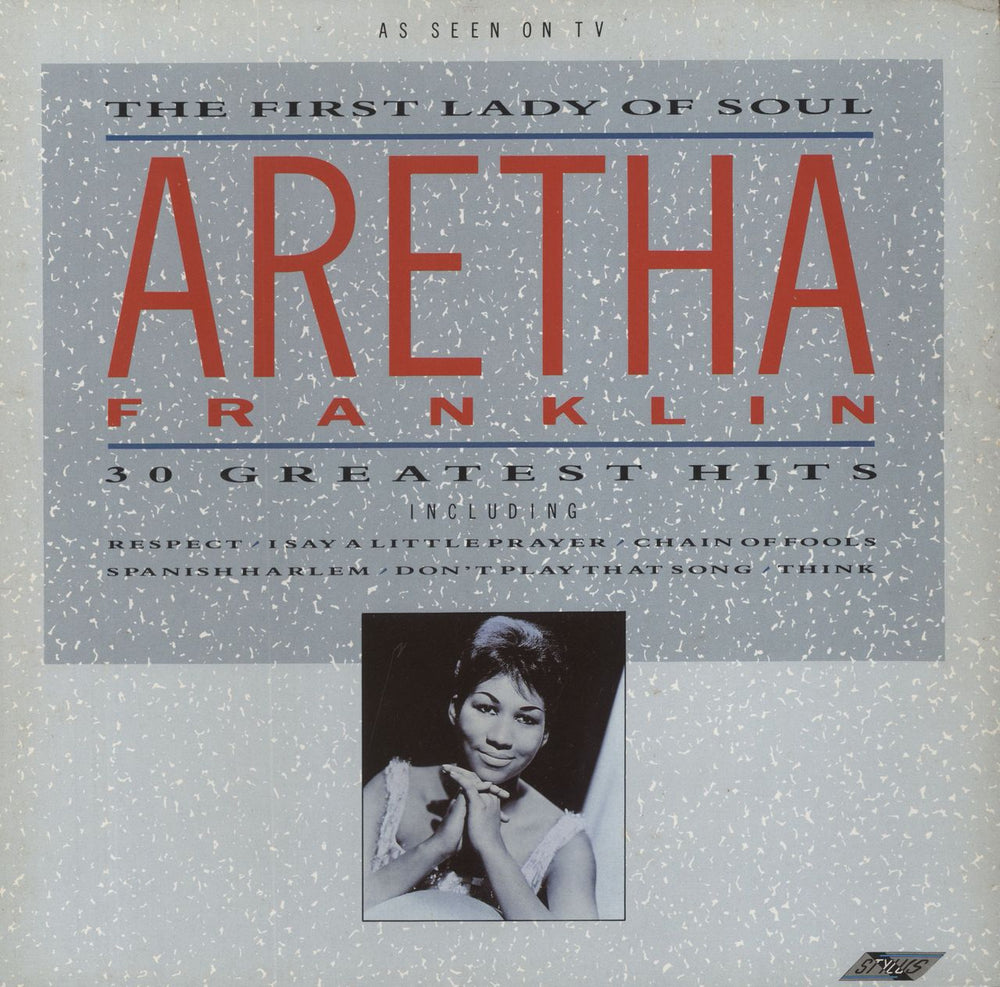 Aretha Franklin The First Lady Of Soul - 30 Greatest Hits UK 2-LP vinyl record set (Double LP Album) SMR8506