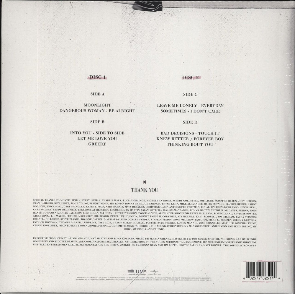 Ariana Grande Dangerous Woman - Purple & Black Swirl Vinyl - Sealed UK 2-LP vinyl record set (Double LP Album) 602577825149