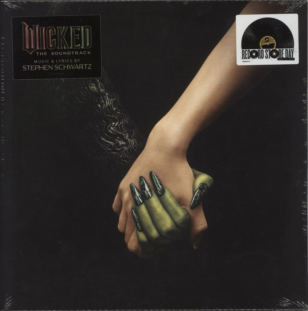 Ariana Grande Wicked: The Soundtrack - RSD - Green & Pink Glitter - Sealed UK 2-LP vinyl record set (Double LP Album) 602475679455