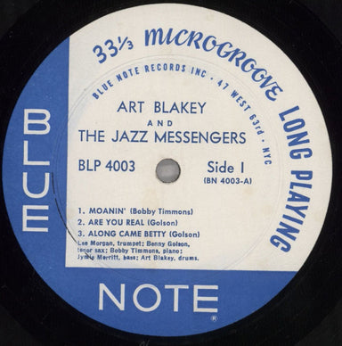 Art Blakey & The Jazz Messengers Moanin' - West 63rd - DG US vinyl LP album (LP record) AB4LPMO605763