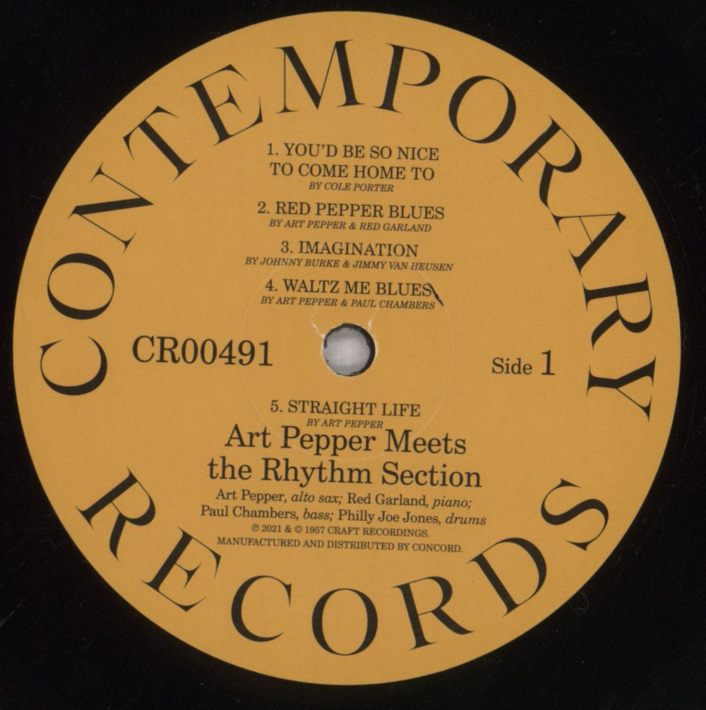 Art Pepper Meets The Rhythm Section - Mono Edition - RSD 2022 US vinyl LP album (LP record) A/PLPME842197