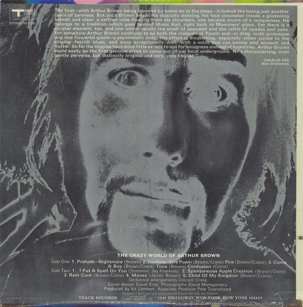 Arthur Brown The Crazy World Of Arthur Brown - Sealed US vinyl LP album (LP record)