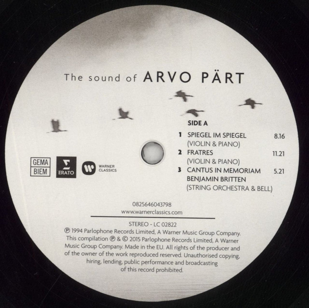Arvo Pärt The Sound Of Arvo Pärt UK vinyl LP album (LP record) 691LPTH850176