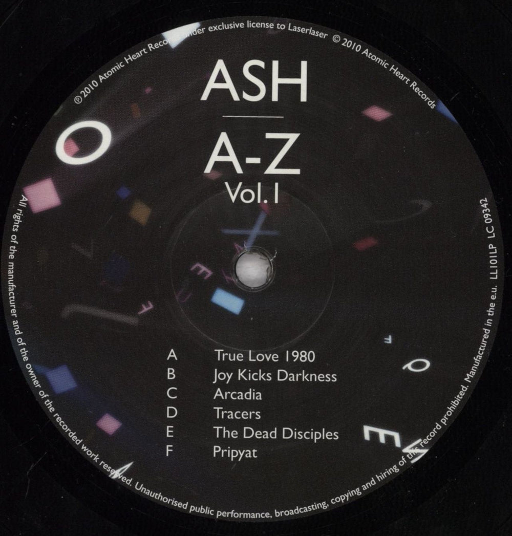 Ash A-Z Vol. 1 UK vinyl LP album (LP record) A-SLPAZ836117