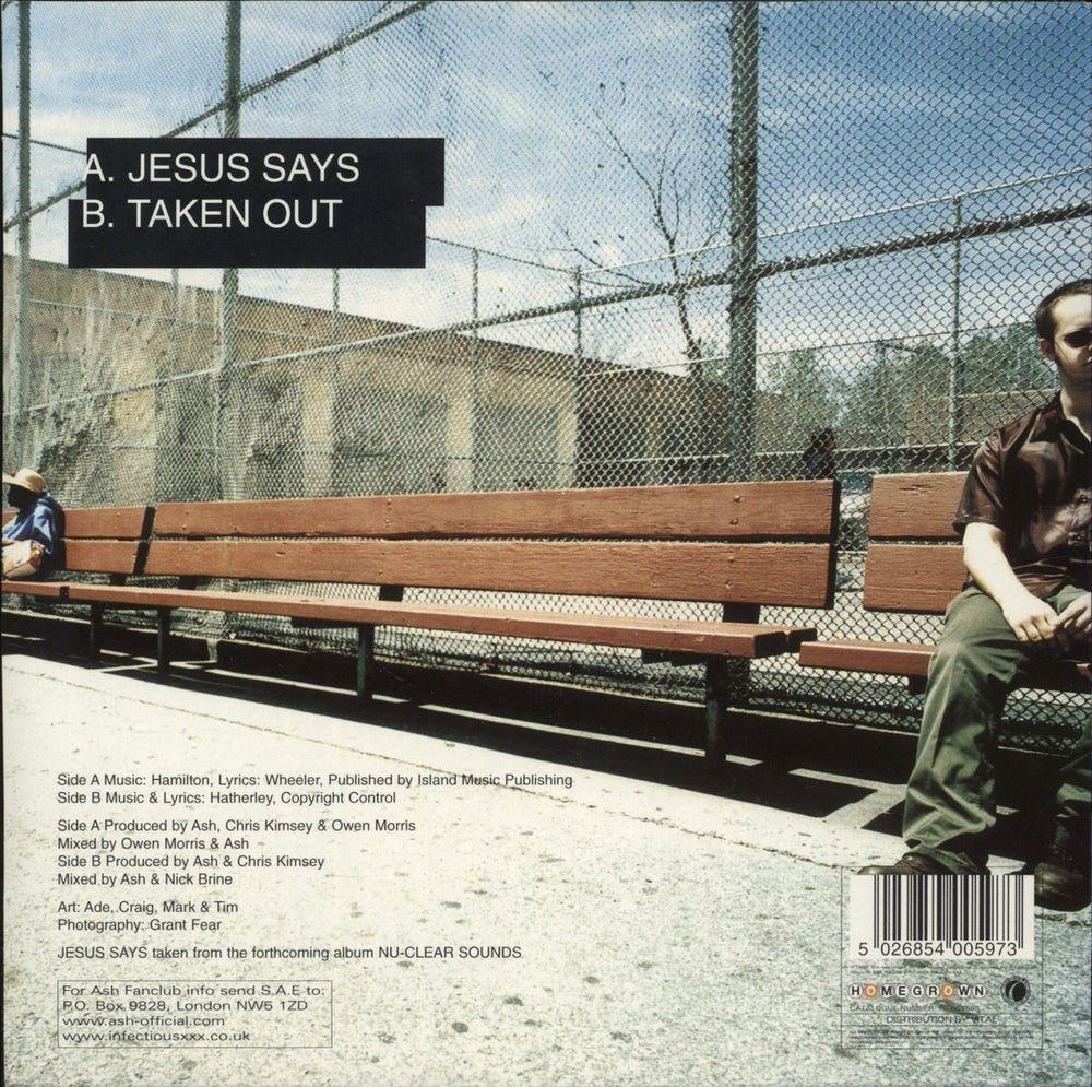 Ash Jesus Says UK 7" vinyl single (7 inch record / 45) 5026854005973