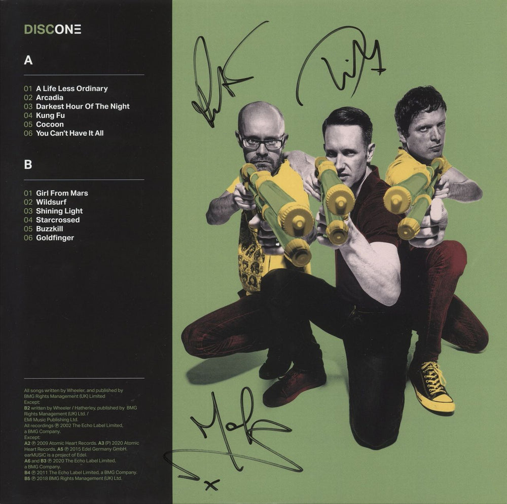 Ash Teenage Wildlife: 25 Years Of Ash - Leniticular Sleeve - Autographed UK 2-LP vinyl record set (Double LP Album)