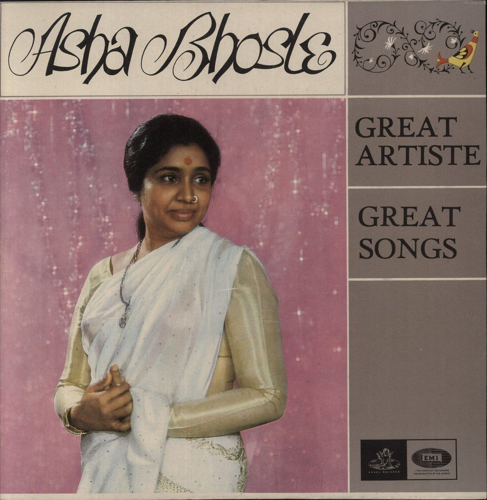 Asha Bhosle Great Artiste, Great Songs Indian vinyl LP album (LP record) 3AEX5198