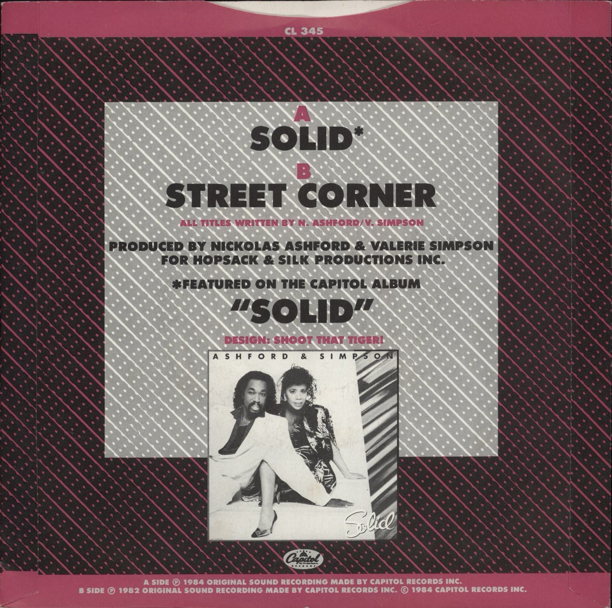 Ashford & Simpson Solid UK 7\" vinyl single (7 inch record / 45)