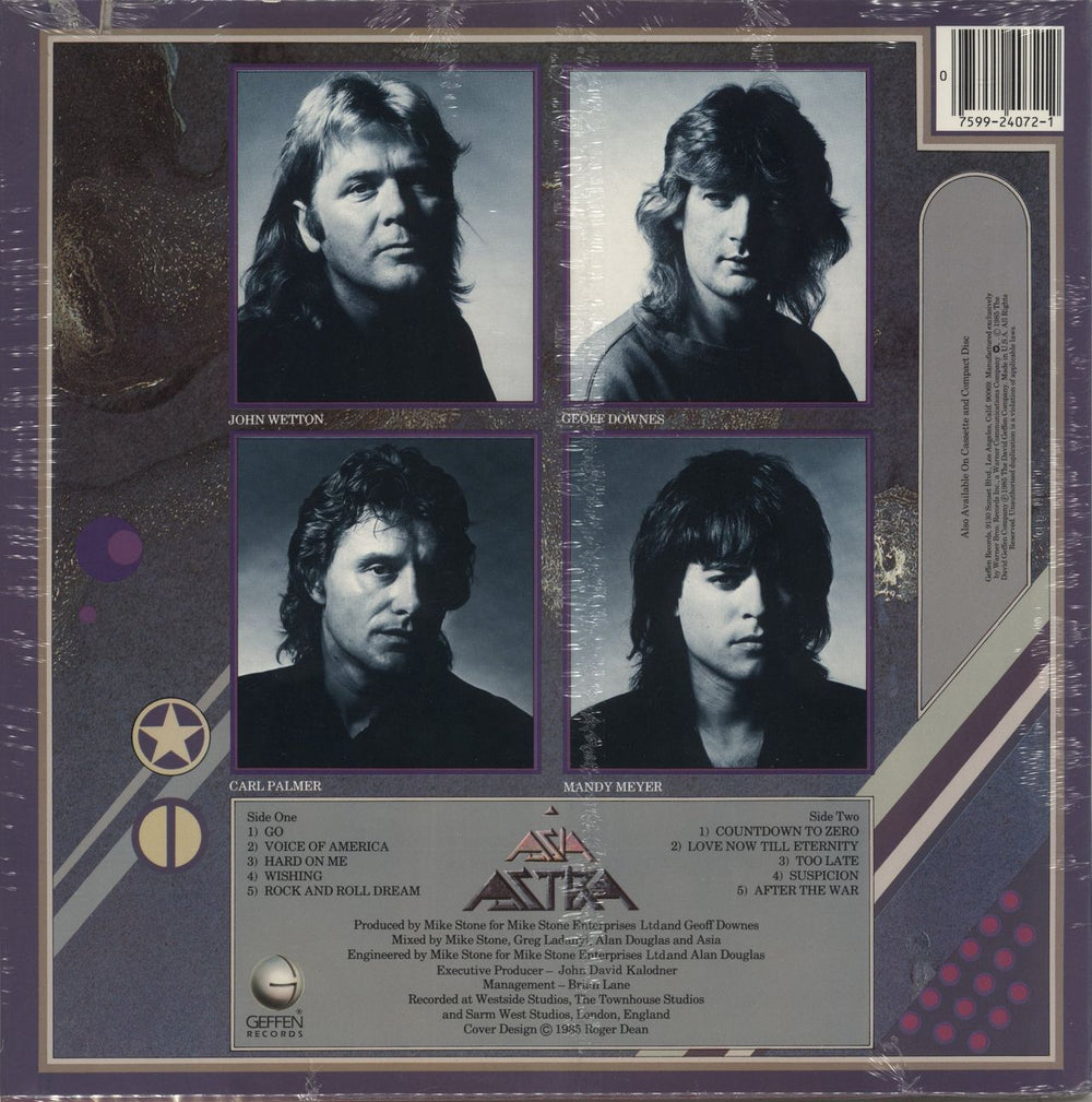 Asia Astra - Sealed US vinyl LP album (LP record) 075992407212