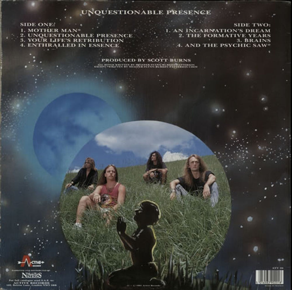 Atheist Unquestionable Presence - 1st UK vinyl LP album (LP record) A4XLPUN581692