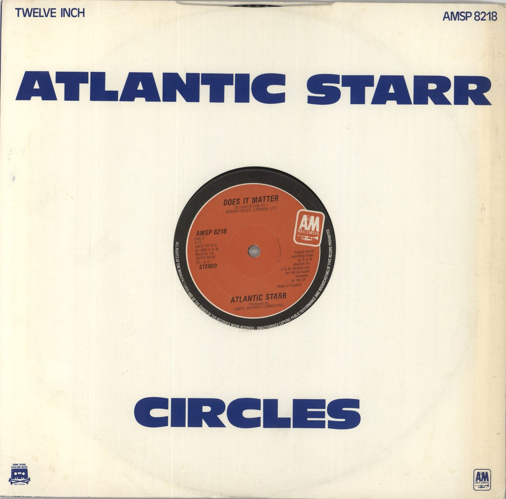 Atlantic Starr Circles UK 12" vinyl single (12 inch record / Maxi-single) ATL12CI659945