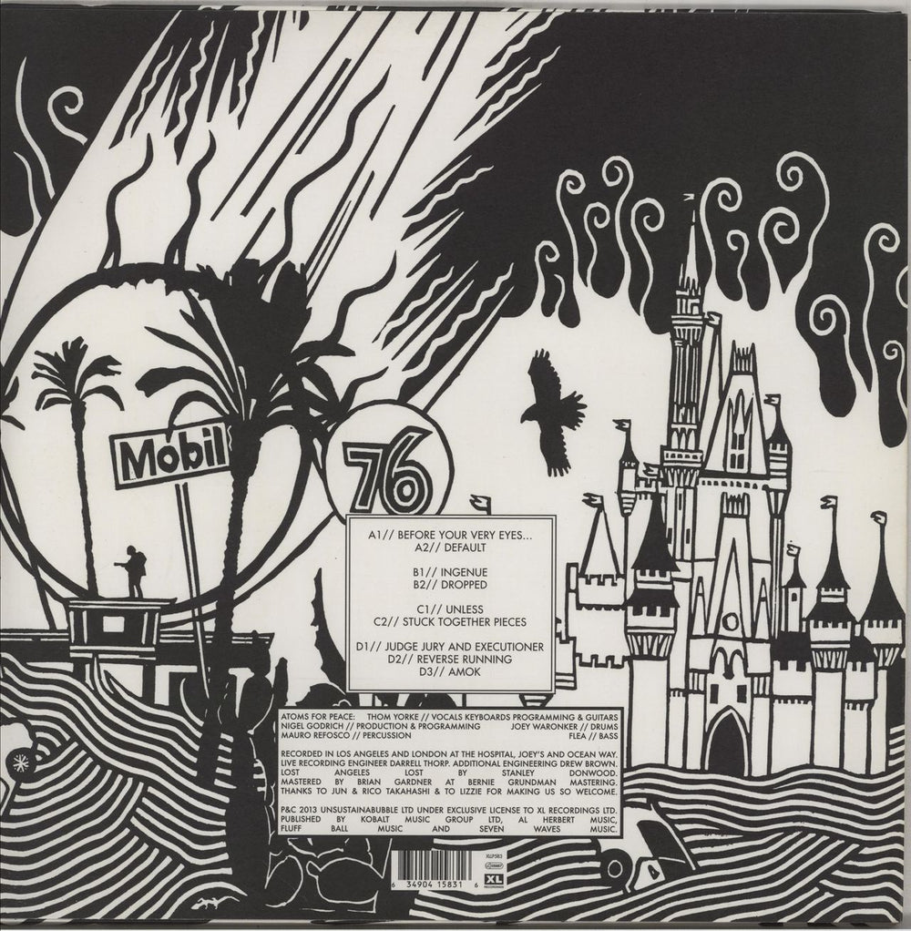 Atoms For Peace Amok UK 2-LP vinyl record set (Double LP Album) 634904158316