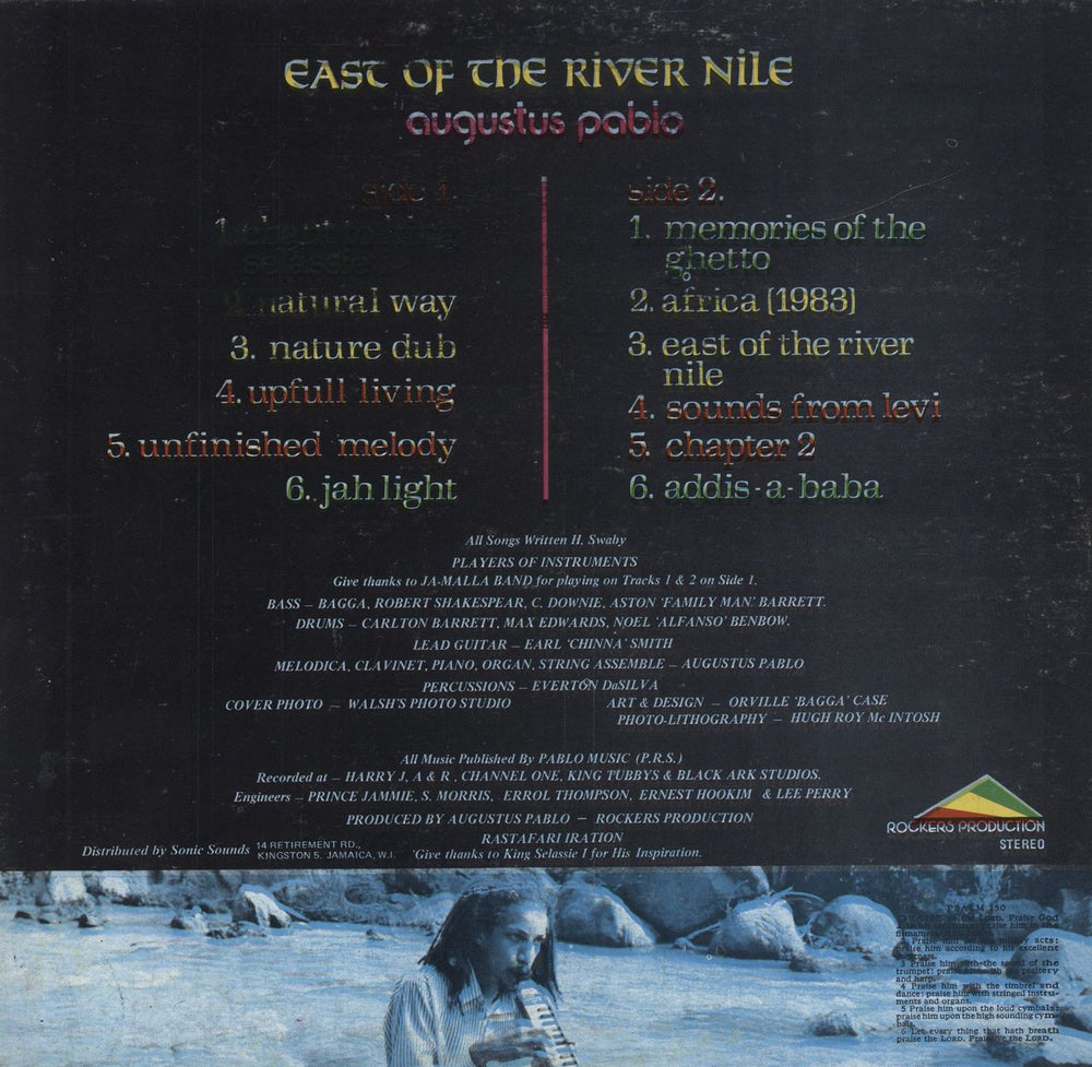 Augustus Pablo East Of The River Nile Jamaican vinyl LP album (LP record)