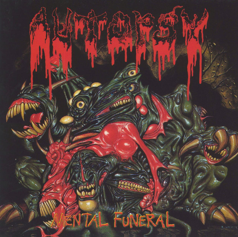 Autopsy Mental Funeral UK vinyl LP album (LP record) VILE25