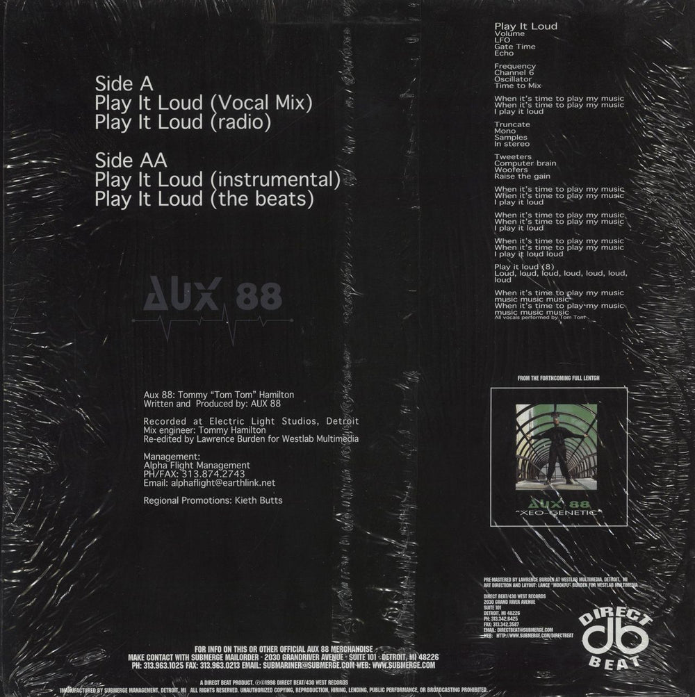 Aux 88 Play It Loud [The 12" Mixes] US 12" vinyl single (12 inch record / Maxi-single)