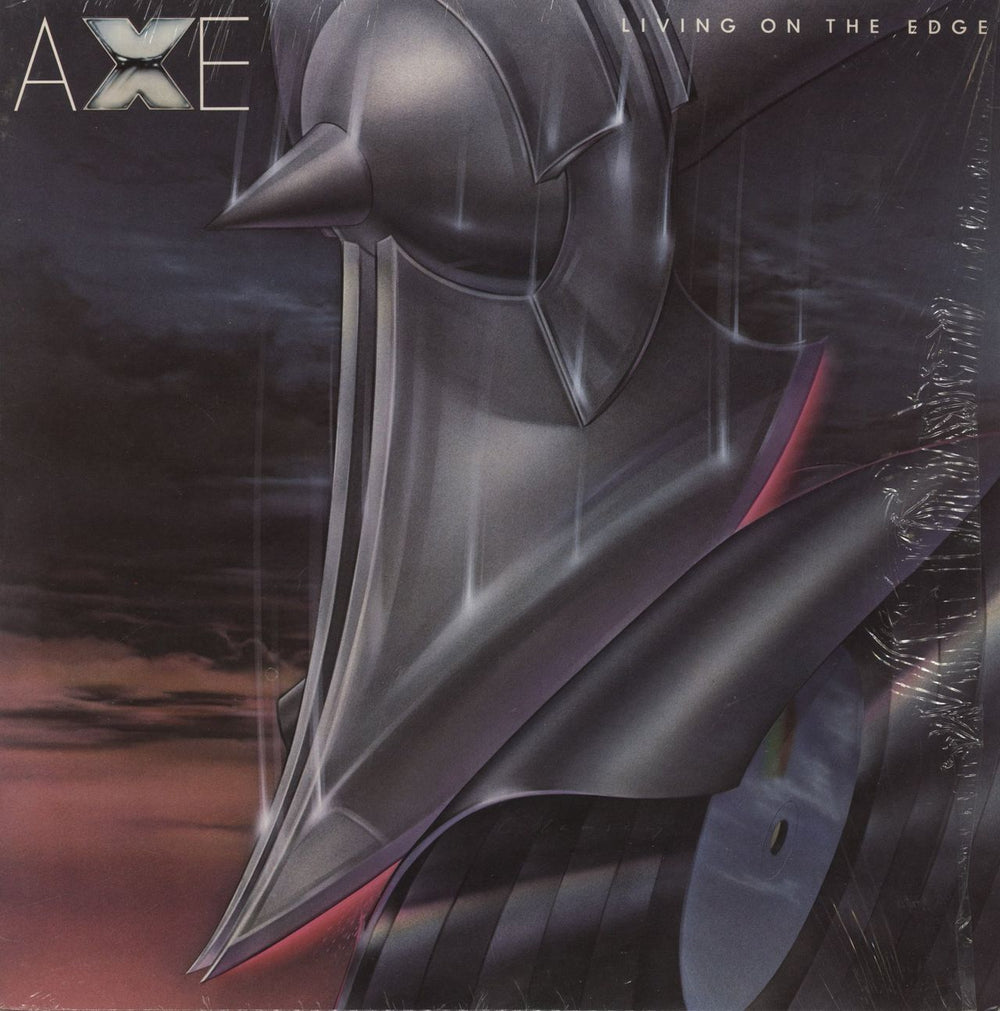 Axe (Rock) Living On The Edge - Opened Shrink US vinyl LP album (LP record) MCA-3224