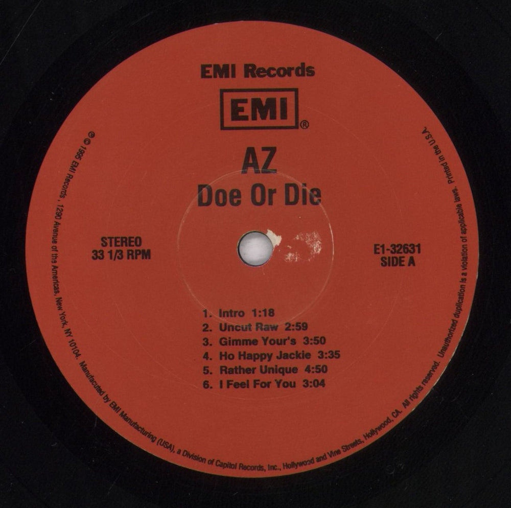 AZ Doe Or Die - stickered shrink US vinyl LP album (LP record) Q-3LPDO835828