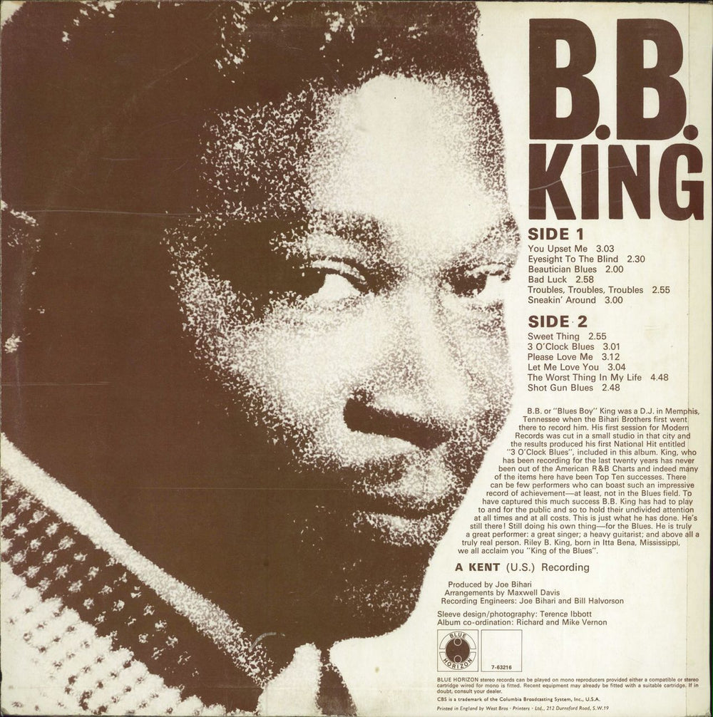 B B King The B.B. King Story UK vinyl LP album (LP record)