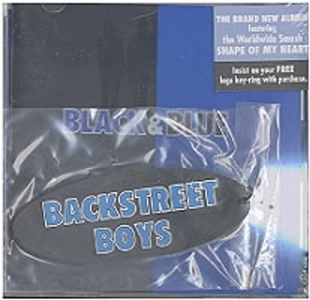 Backstreet Boys Black & Blue - keyring Singapore CD album (CDLP) 9221162