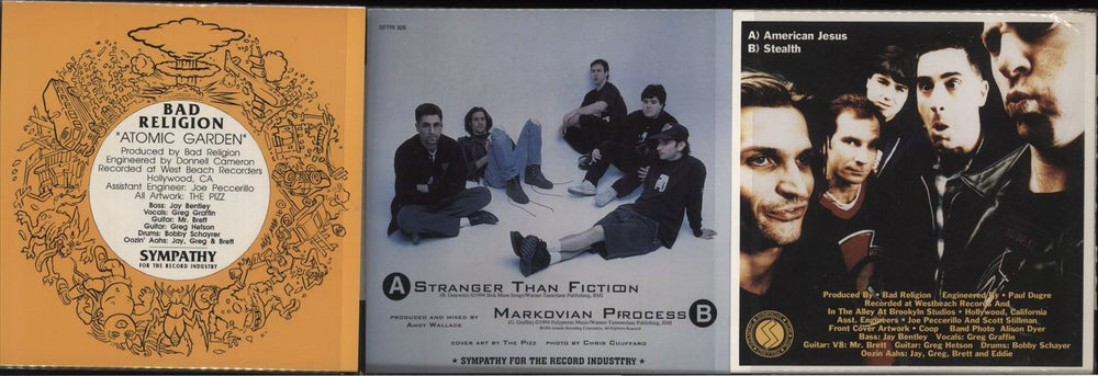 洋楽 BAD RELIGION LIMITED EDITION 3 SINGLE Bad Religion Limited Edition 3 Single Pack US 7