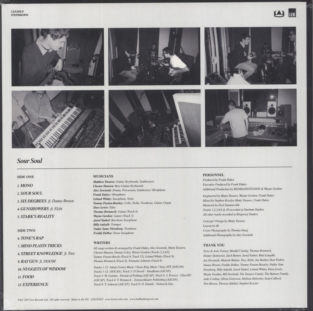 BadBadNotGood Sour Soul - 180 Gram Vinyl - Sealed UK vinyl LP album (LP record) 878390002894