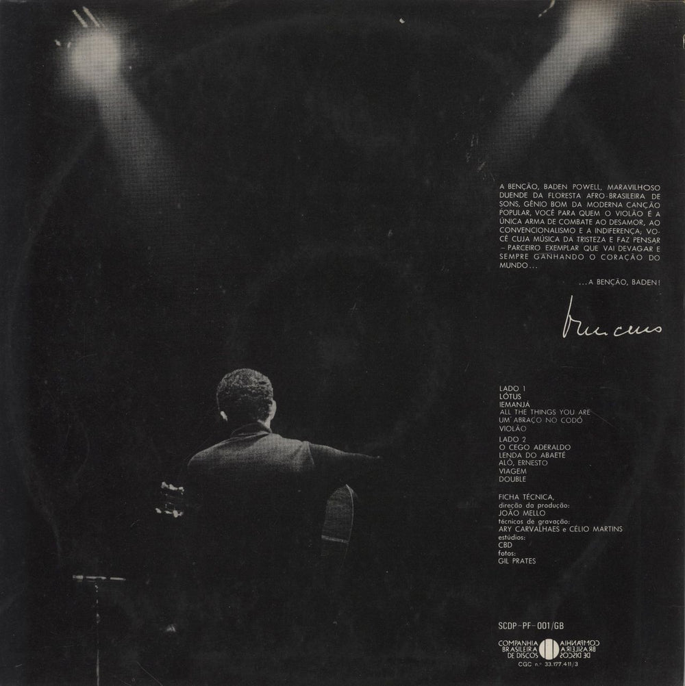 Baden Powell 27 Horas De Estúdio Brazilian vinyl LP album (LP record)