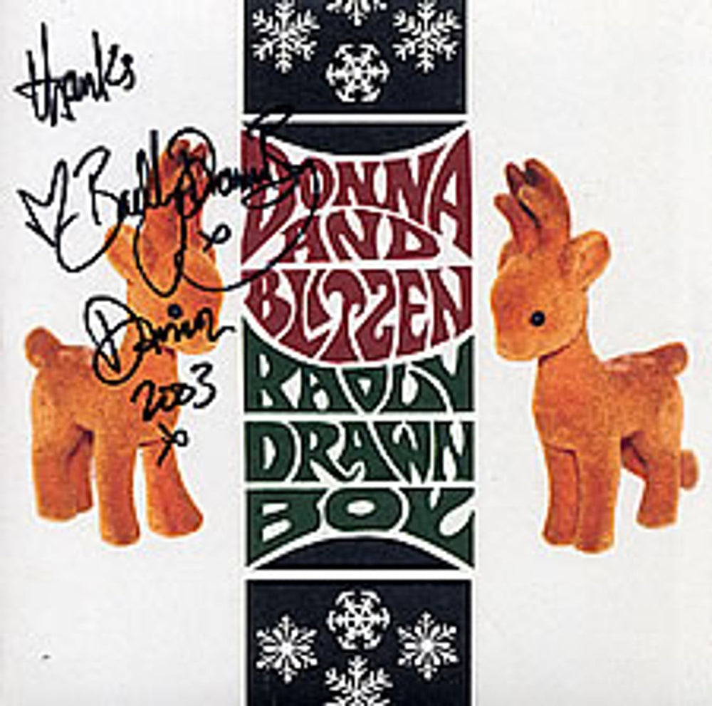 Badly Drawn Boy Donna And Blitzen - autographed UK 7" vinyl single (7 inch record / 45) TNXL011