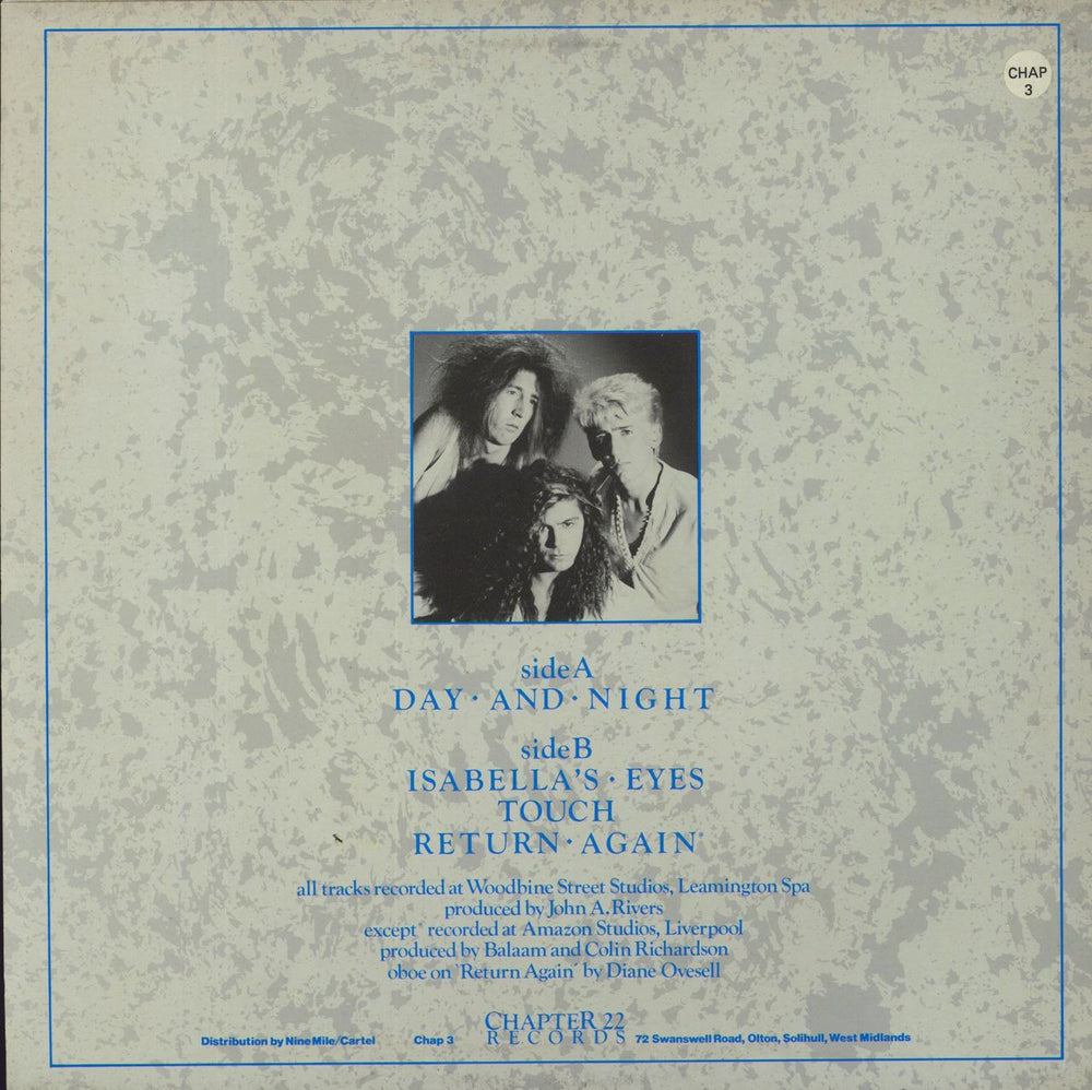 Balaam And The Angel Day And Night UK 12" vinyl single (12 inch record / Maxi-single) CHAP3