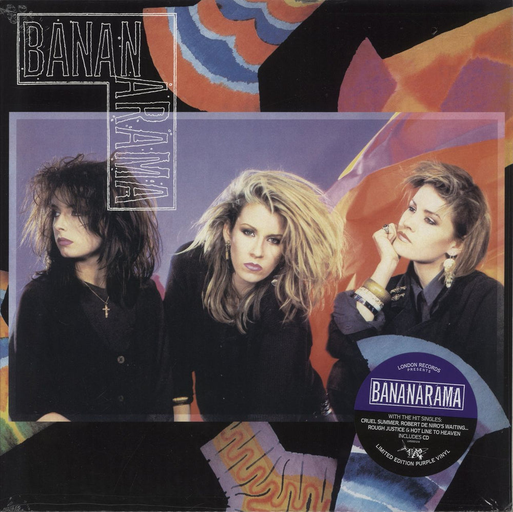 Bananarama Bananarama - Purple Vinyl + CD - Shrink UK vinyl LP album (LP record) LMS5521218