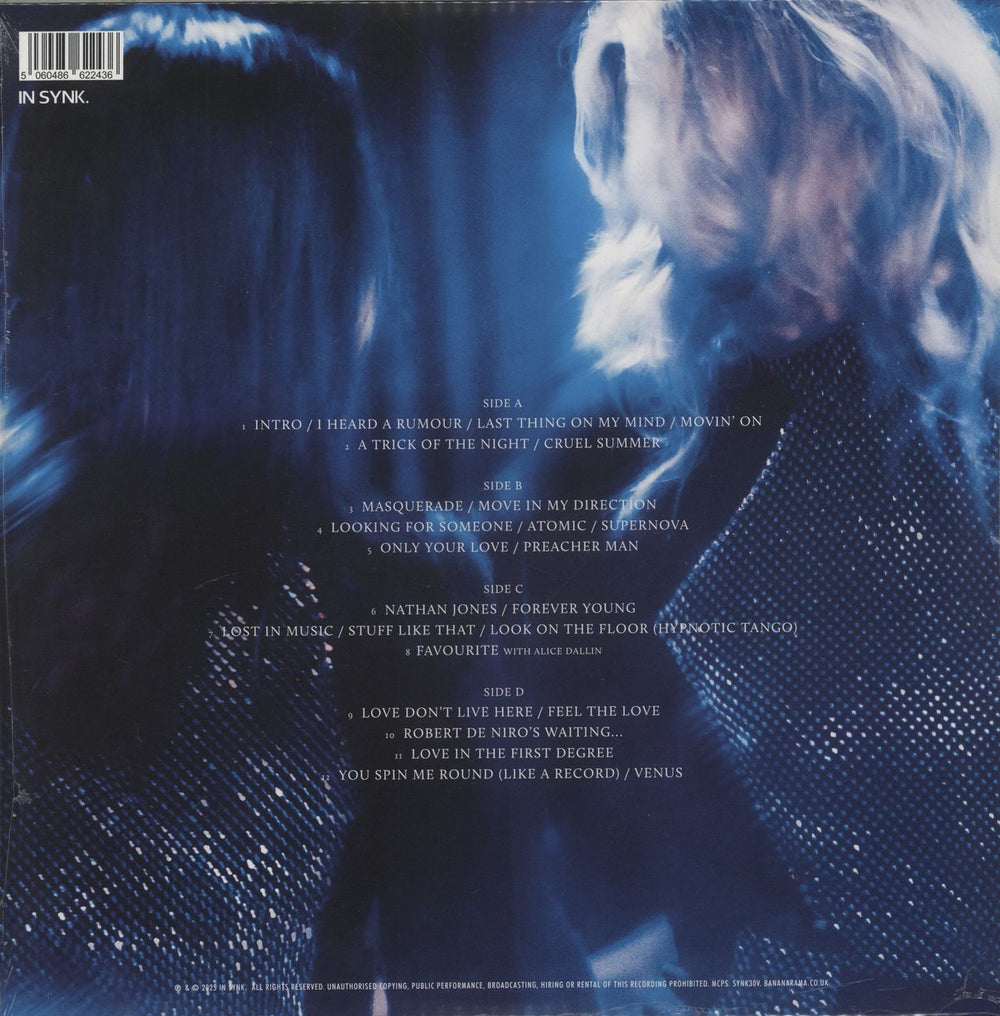 Bananarama Glorious: Live In London - Blue Vinyl - Autographed UK 2-LP vinyl record set (Double LP Album) 5060486622436