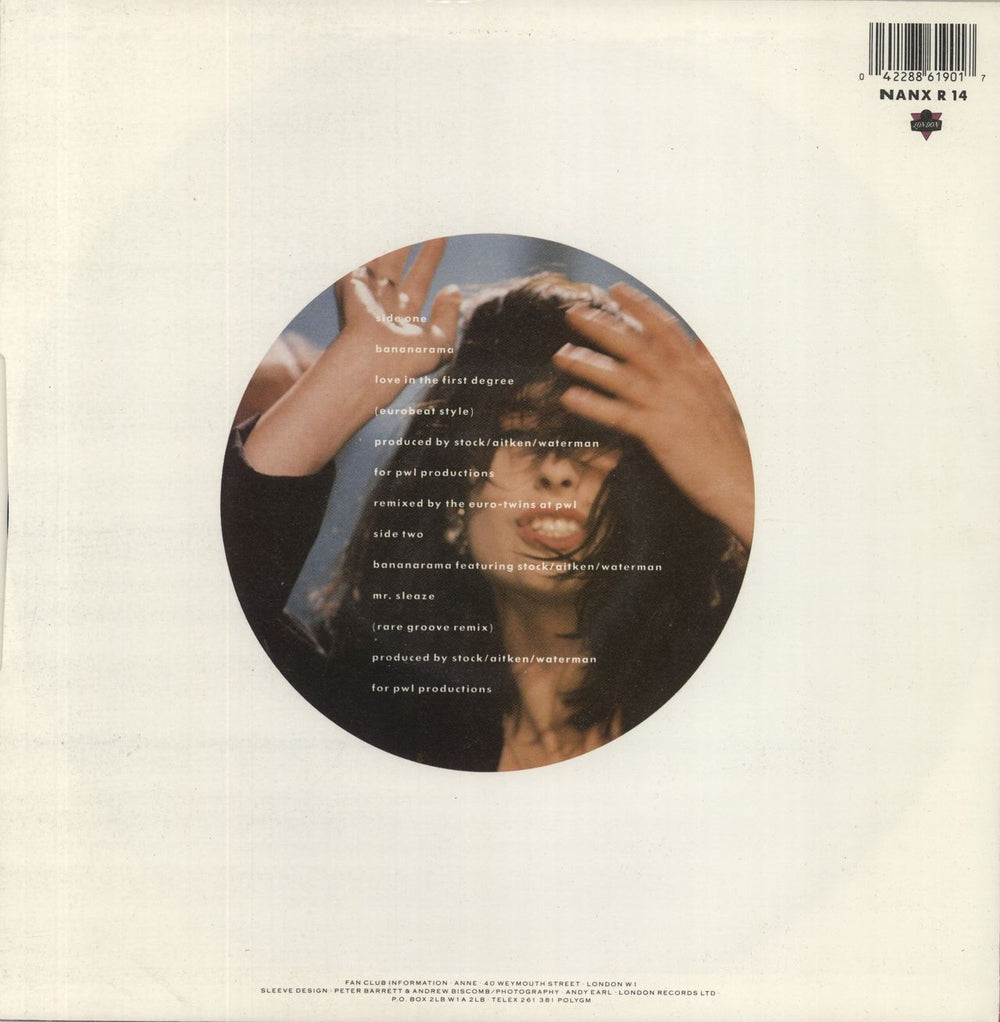 Bananarama Love In The First Degree UK 12" vinyl single (12 inch record / Maxi-single) 042288619017