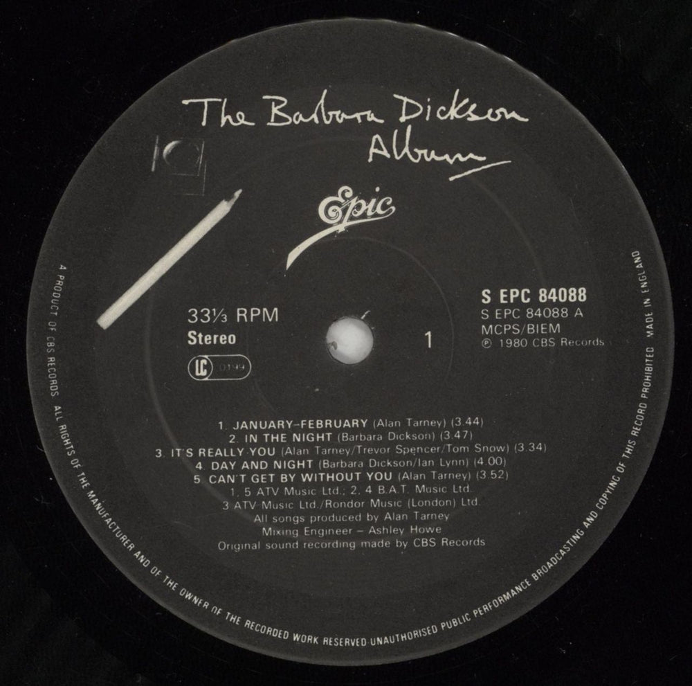 Barbara Dickson The Barbara Dickson Album UK vinyl LP album (LP record) BDKLPTH297497