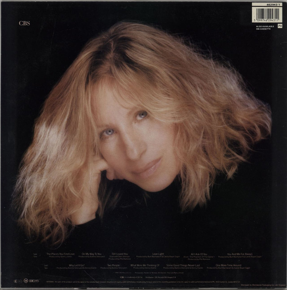 Barbra Streisand Till I Loved You - Song Hype Sticker UK vinyl LP album (LP record) 5099746294311