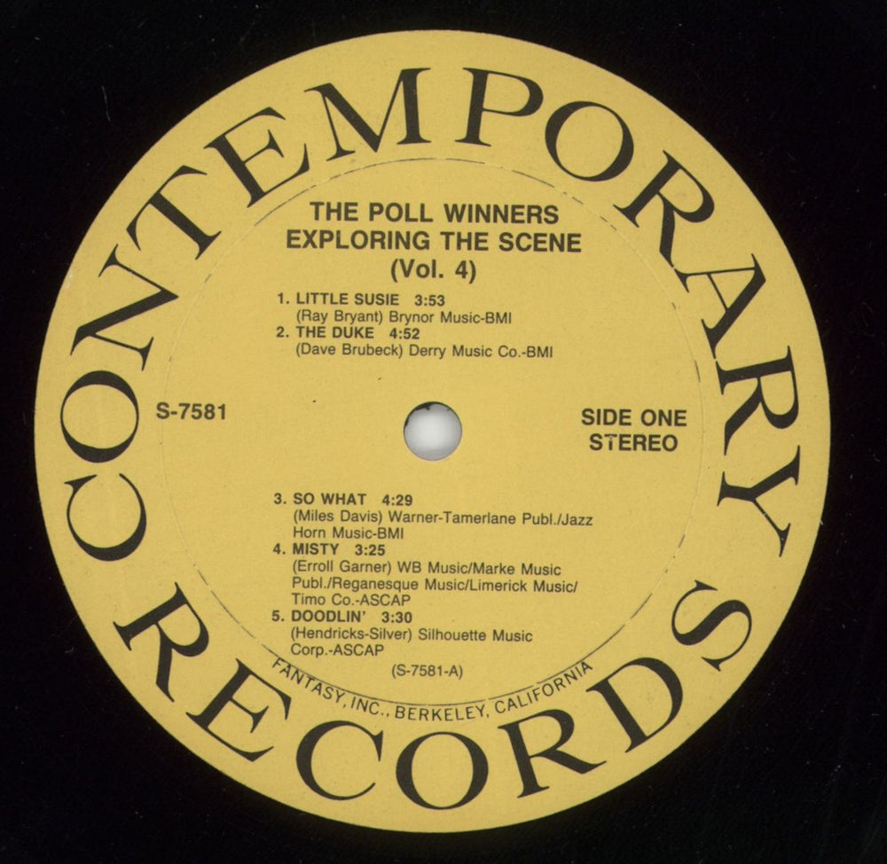 Barney Kessel The Poll Winners: Exploring The Scene US vinyl LP album (LP record) BC0LPTH565285