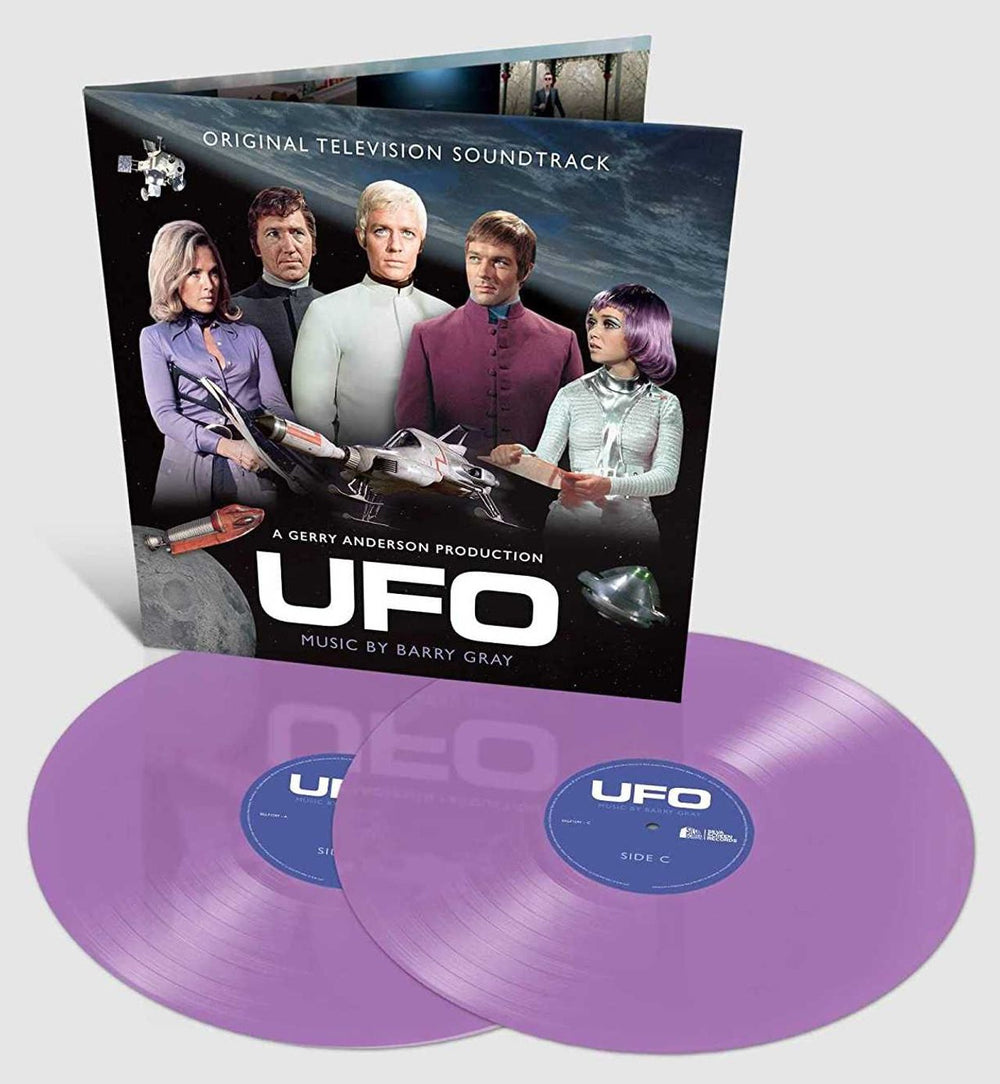 Barry Gray UFO - Original Television Soundtrack - Lilac Vinyl UK 2-LP vinyl record set (Double LP Album)