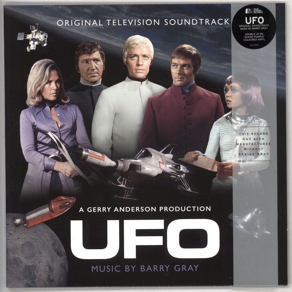 Barry Gray UFO - Original Television Soundtrack - Lilac Vinyl UK 2-LP vinyl record set (Double LP Album) SILLP1597