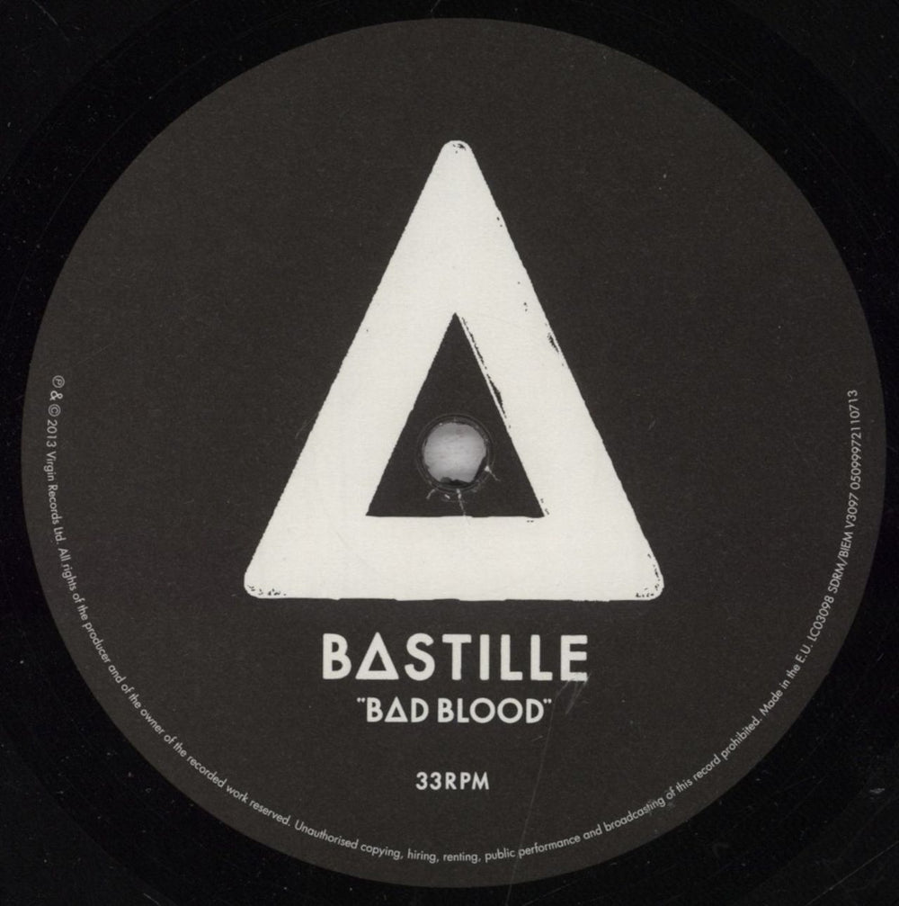 Bastille Bad Blood - EX UK vinyl LP album (LP record) E4SLPBA845011