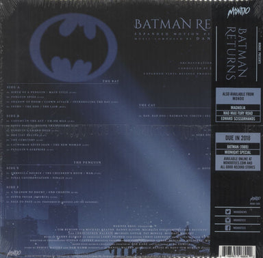 Batman Batman Returns (Expanded Motion Picture Score) - 180gm - Sealed US 3-LP vinyl record set (Triple LP Album) 616892468042