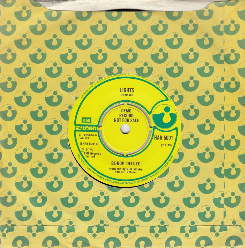 Be Bop Deluxe Between The Worlds - A-Label UK Promo 7" vinyl single (7 inch record / 45) BEP07BE815877