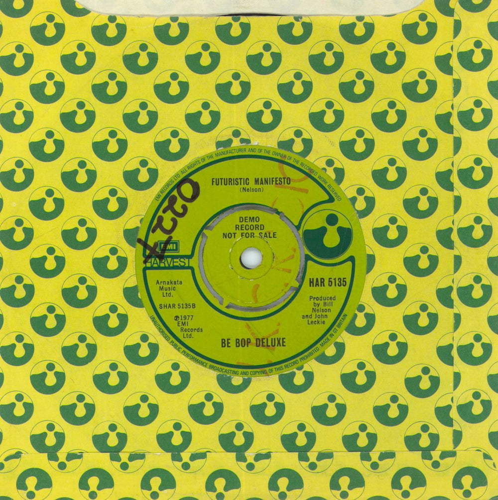 Be Bop Deluxe Japan - A-Label UK Promo 7" vinyl single (7 inch record / 45)