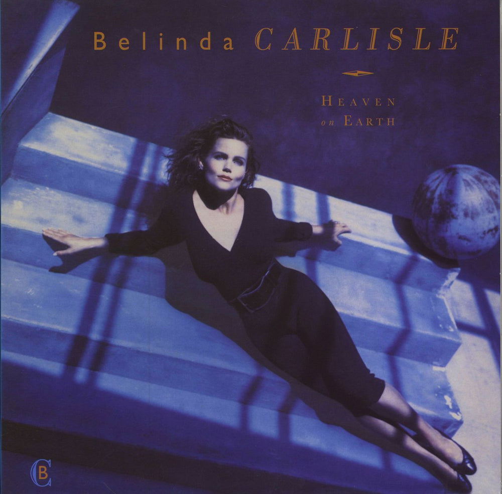 Belinda Carlisle Heaven On Earth - 180gm Blue Vinyl UK vinyl LP album (LP record) DEMREC306