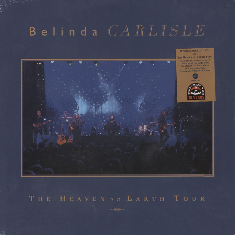 Belinda Carlisle The Heaven On Earth Tour - Blue Vinyl - RSD 2022 - Sealed UK 2-LP vinyl record set (Double LP Album) DEMREC1001